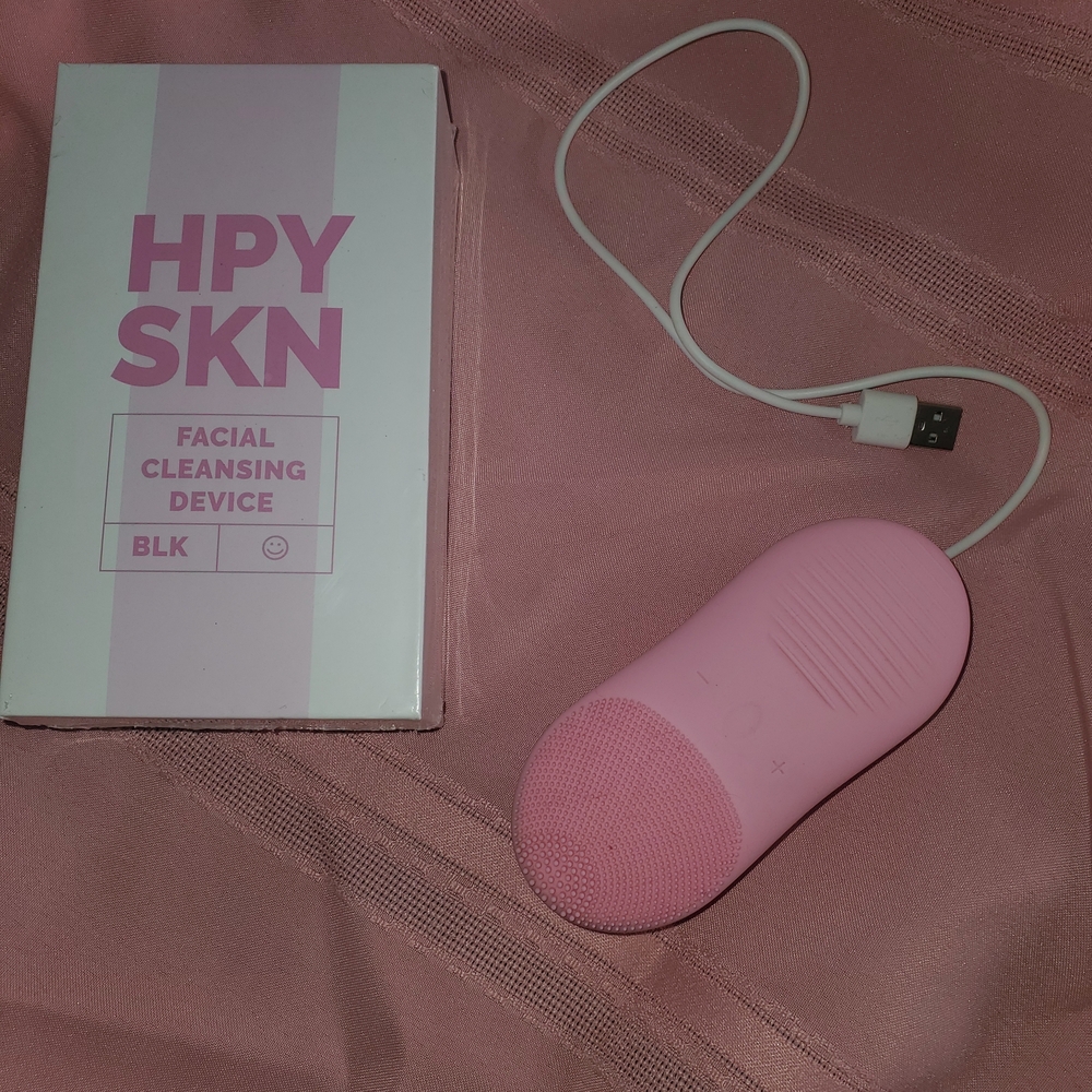Happy Skin Silicone Sonic Pink Facial Cleansing Device - Picture 2 of 5